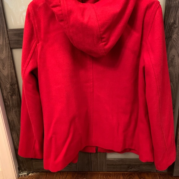Old Navy Red Pea Coat X Large - Picture 8 of 8